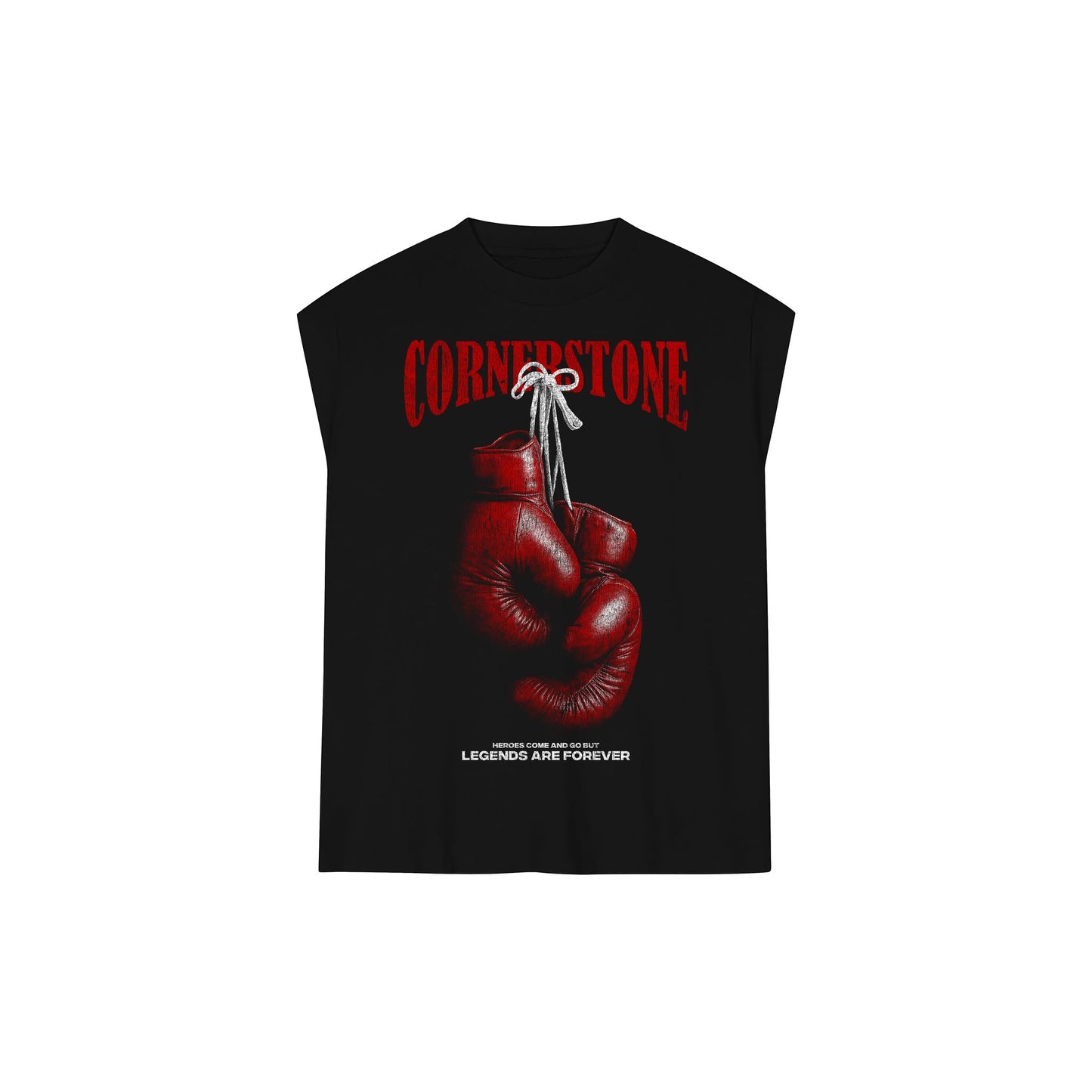 RAW HEM BOXING MUSCLE TEE