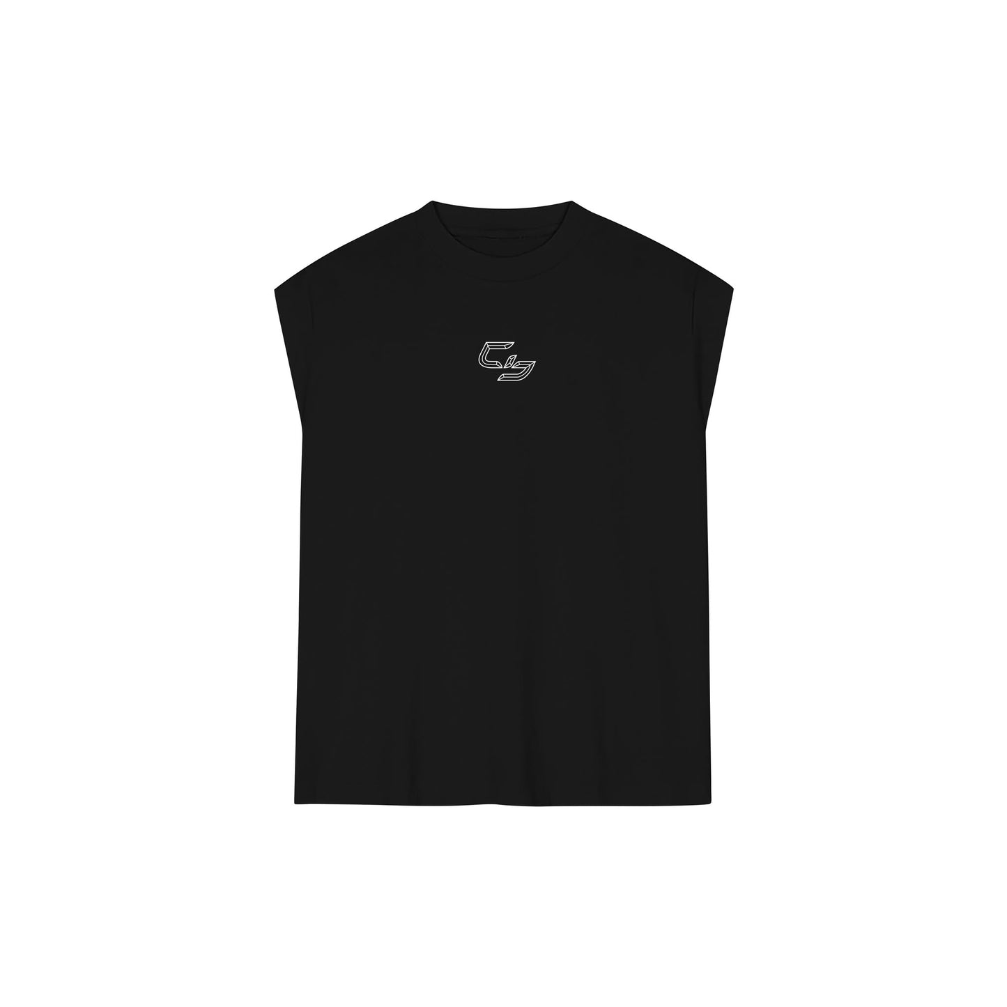 RAW HEM PILLAR MUSCLE TEE