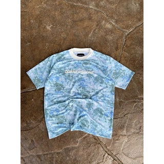 CORNERSTONE CLOTHING OVERSIZED DYE FABRIC TEE “OCEAN”