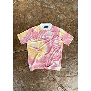 CORNERSTONE CLOTHING OVERSIZED DYE FABRIC “PINK SUNSET”
