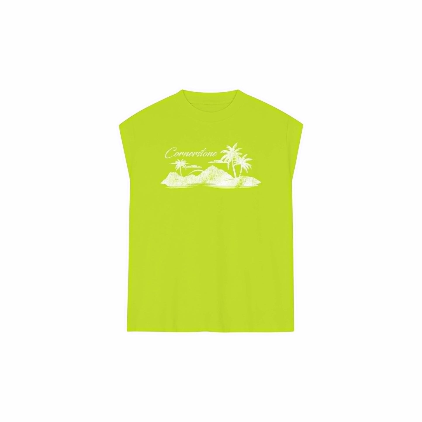 S/S26 MUSCLE TEE IN SLIME GREEN