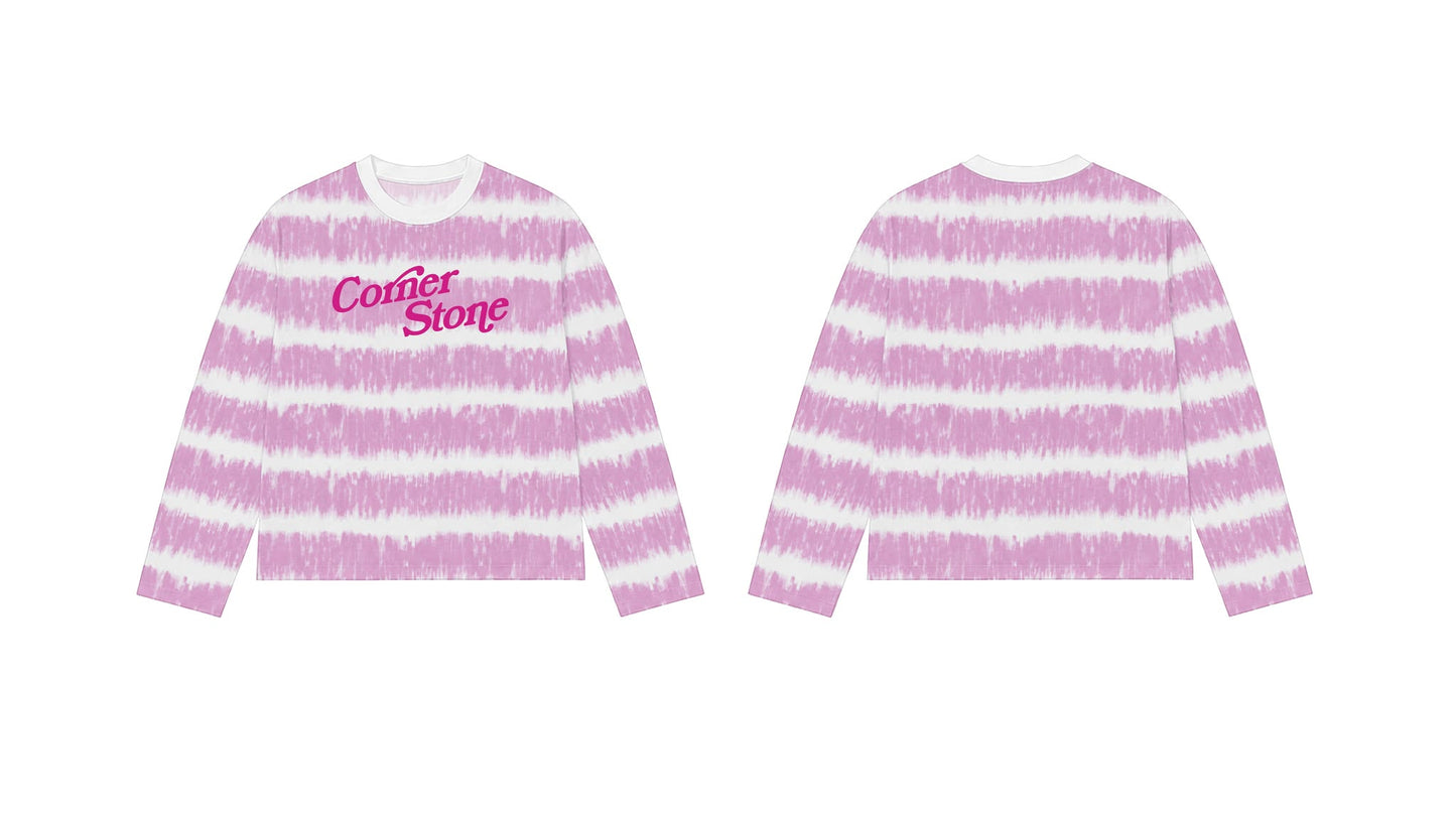 CORNERSTONE L/S TEE IN "PINK NOISE"