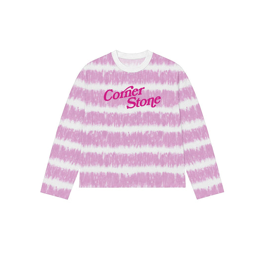 CORNERSTONE L/S TEE IN "PINK NOISE"