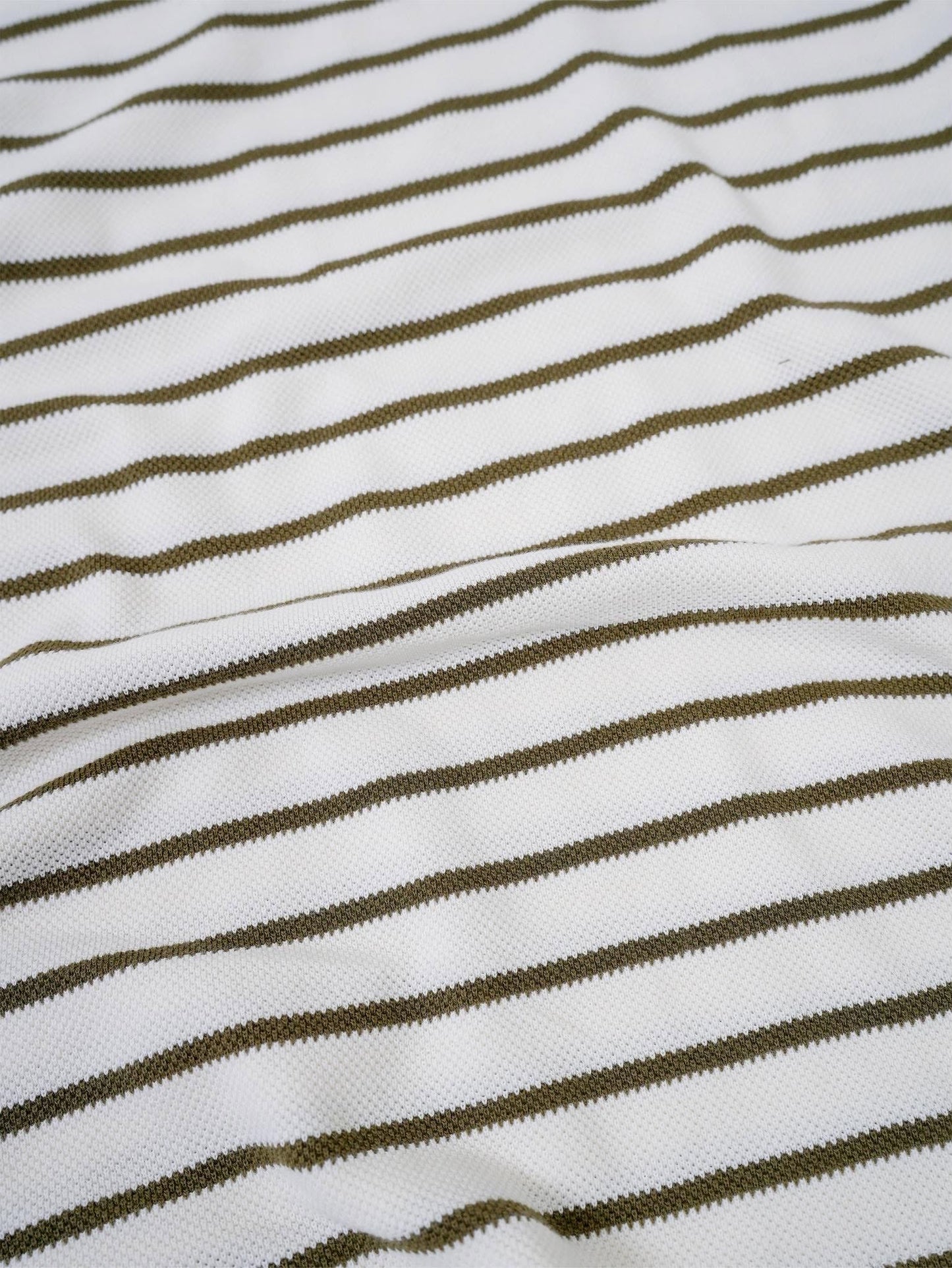 CORNERSTONE BOXY FIT STRIPE TEE "MILITARY BONE"