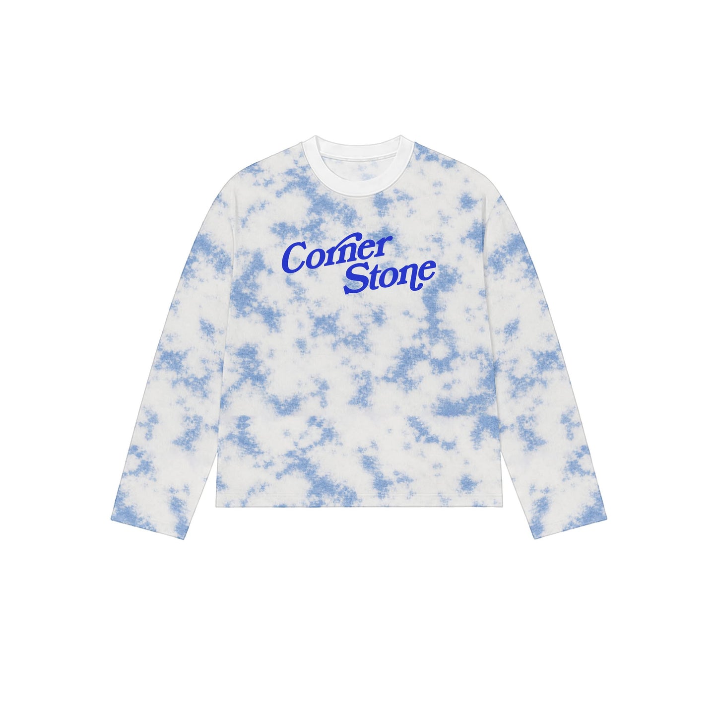 CORNERSTONE L/S TEE IN "CLOUD WASH"