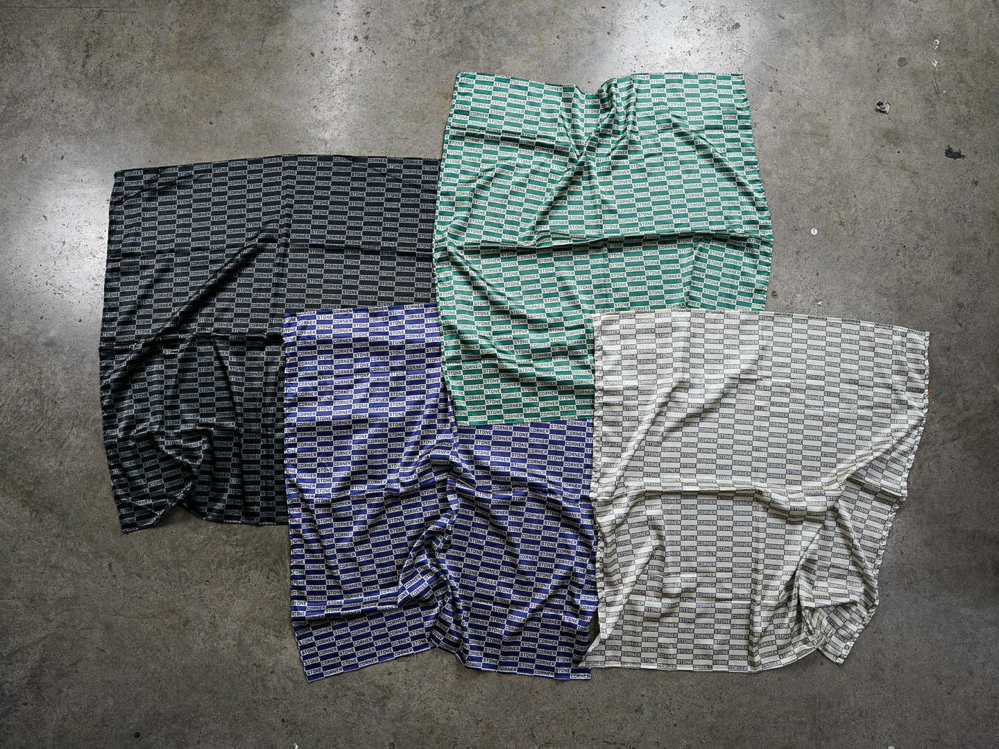 Charmeuse Patterned Scarf in Lux Green
