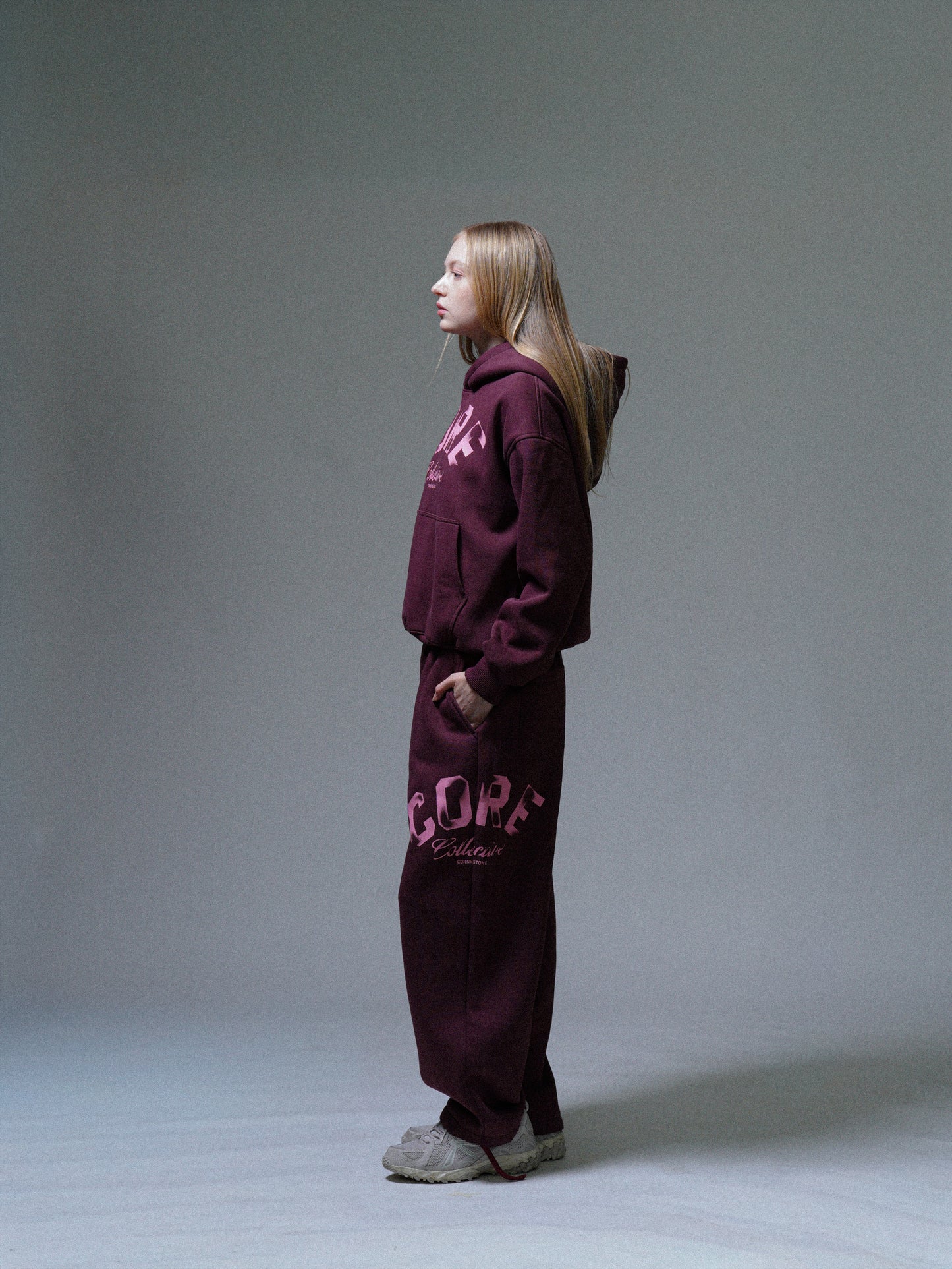 Baggy Sweatpants - Merlot