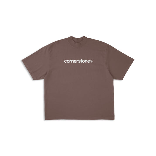 BOLD LOGO TEE IN "ESPRESSO"