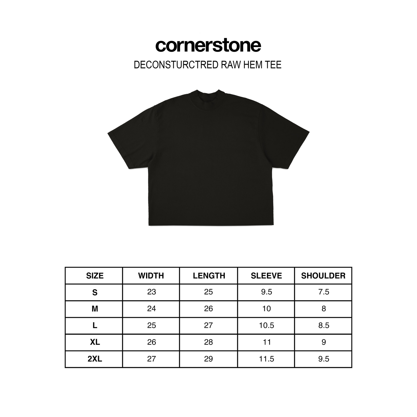 S/S26 DECONSTRUCTED EMBROIDERED RAW HEM TEE IN WHITE