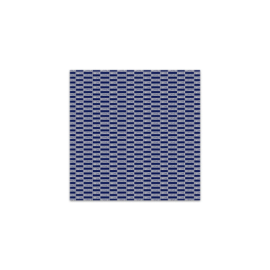 Charmeuse Patterned Scarf in Navy