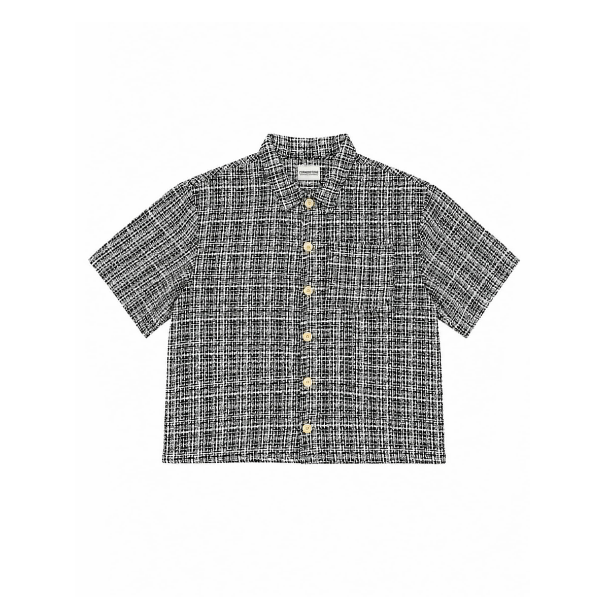 CORNERSTONE TWEED POLO "GRID"