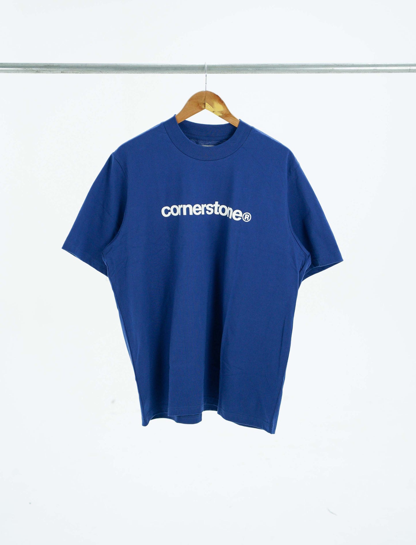 CORNERSTONE BOLD LOGO TEE IN COBALT BLUE