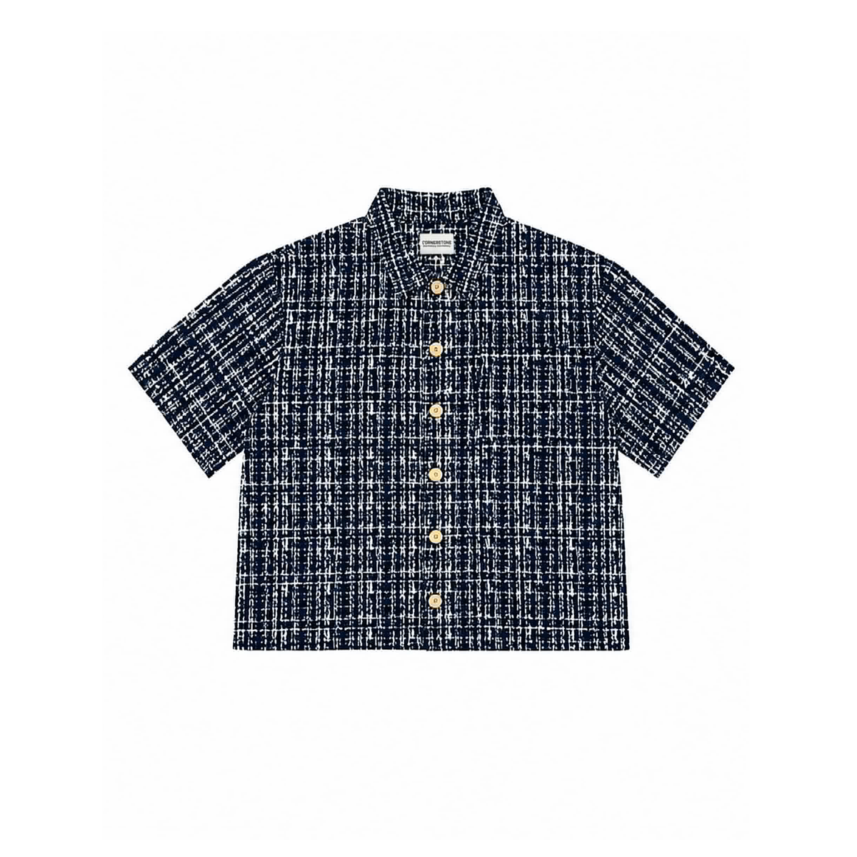 CORNERSTONE TWEED POLO "MIDNIGHT ROYAL"