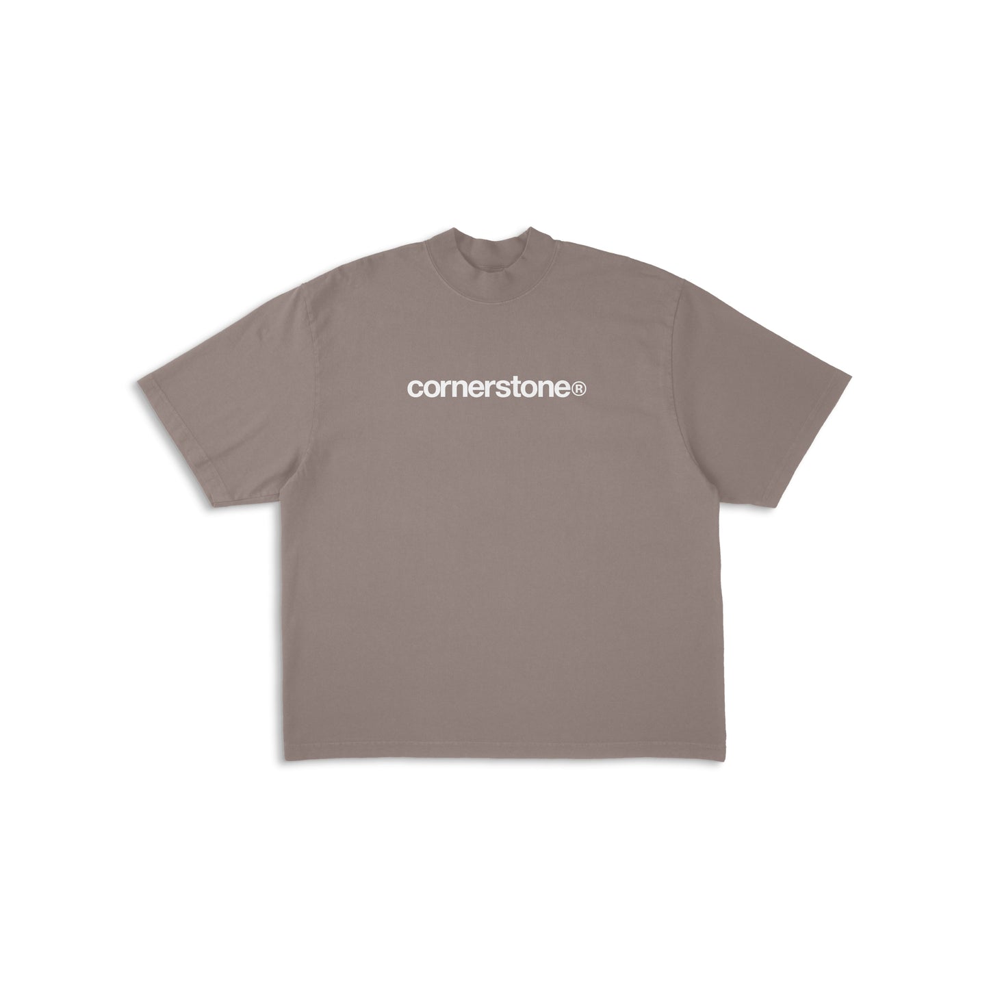 BOLD LOGO TEE IN "MUSHROOM GRAY"