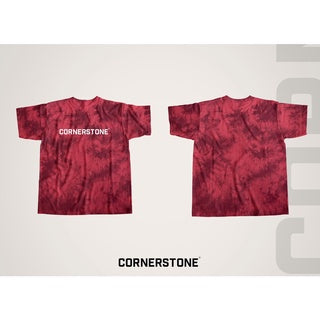 CORNERSTONE - OVERSIZED DYE SHIRT "BLOODY RED"