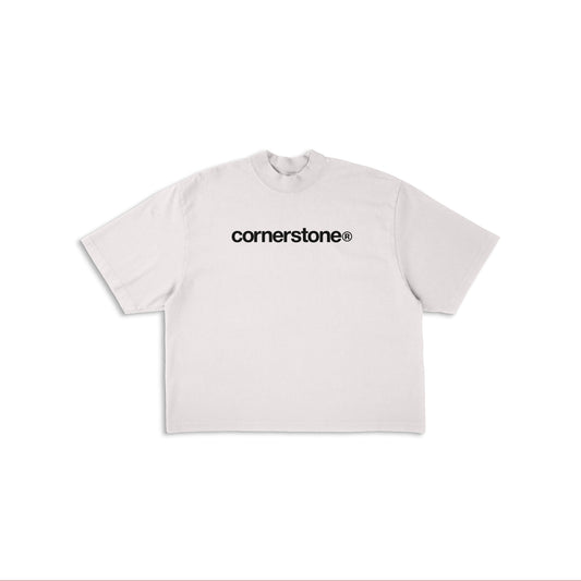 PANTONE COLOR OF THE YEAR BOLD LOGO TEE "CLOUD DANCER"