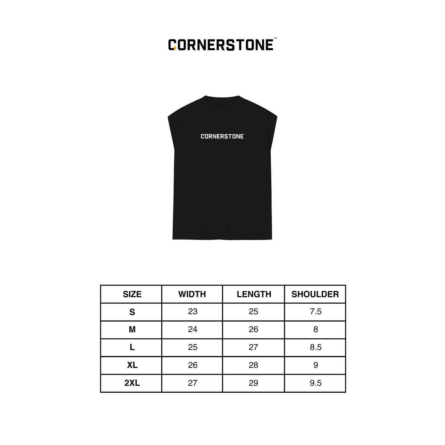 RAW HEM DOG TAG MUSCLE TEE