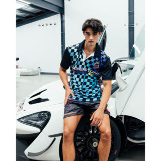 CORNERSTONE RACING CLUB POLOSHIRT IN BLACK