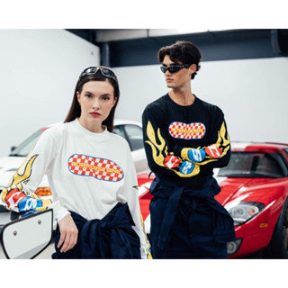 CORNERSTONE RACING CLUB L/S TEE IN BLACK