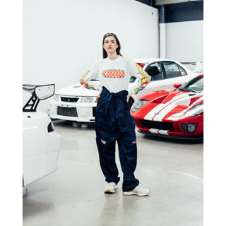 CORNERSTONE RACING CLUB L/S TEE IN WHITE