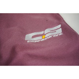 EMBROIDERED LOGO SWEATSHORT IN OLD ROSE
